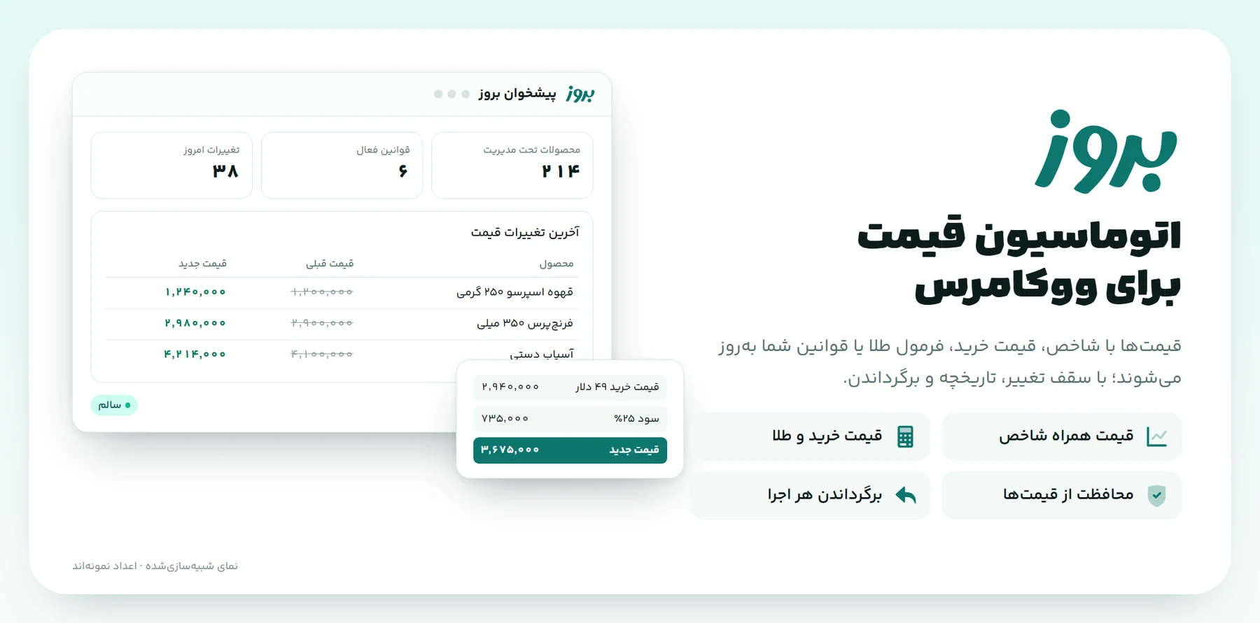 نمای کلی افزونهٔ بروز